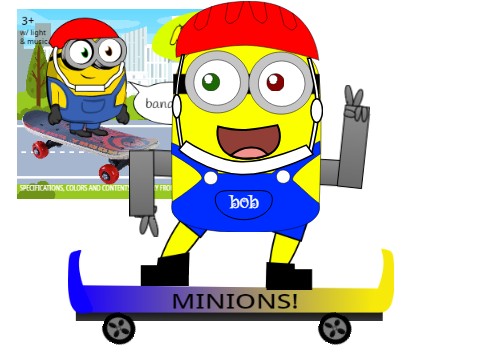 (267th chinafake/knockoff toy project) Knockoff Skateboarding Minion