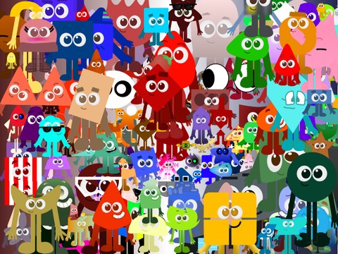 Just a random colorblocks band
