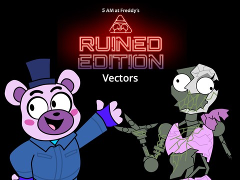 Piemations 5 AM at Freddy's RUINED EDITION Helpi and Chica Vectors