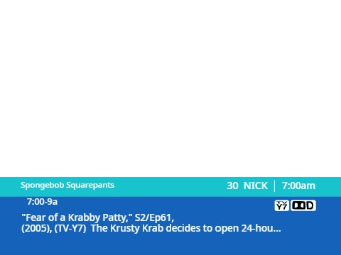 TeleBlue Channel UI (Comcast Style)