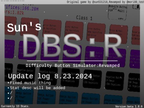 Sun's Difficulty Button Simulator Revamped beta 1.8.0