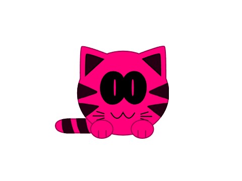 MewSim the Cat (Pink-Corrupted) Sprites