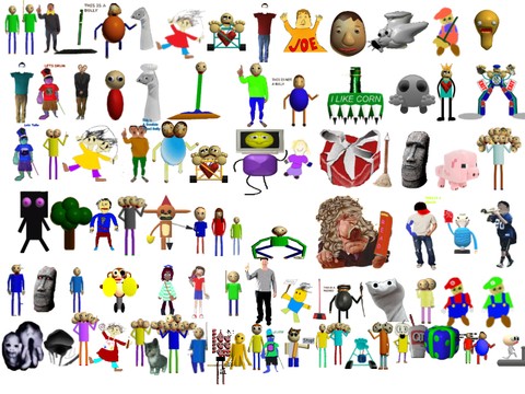 (REUPLOADED) The ultimate baldi’s basics sprites and sounds