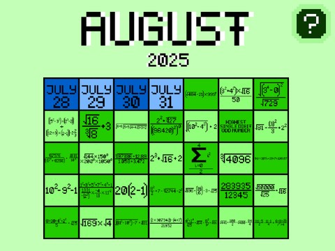 Math Calendar (School Project)