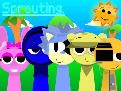 Sprunki sprouting mod. lo-fi cartoon vibes