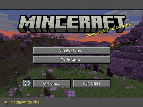 Minecraft title screen 1.20