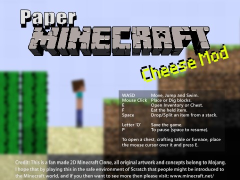 Paper Minecraft Cheese Mod