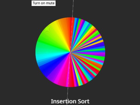 Insertion Sort (100 cells) Circular