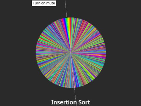 Insertion Sort (1000 cells) Circular
