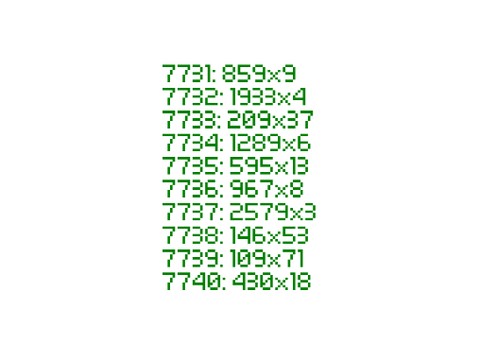 Factors of 7731-7740