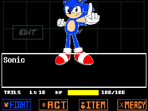 Sonic vs Tails Undertale fight