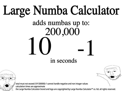 Large Number Calculator