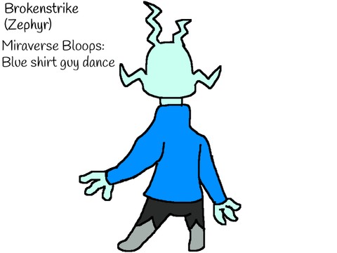 Miraverse Bloops: Blue shirt guy dance