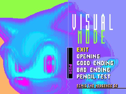 Sonic CD - Visual Mode