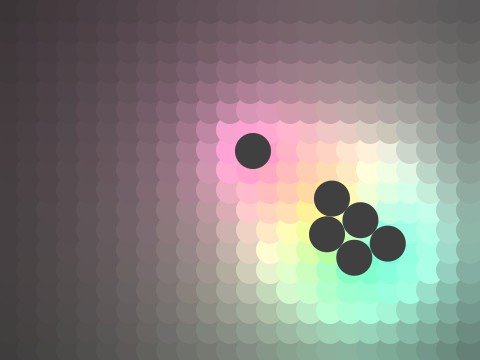 Rainbow Light + Colliding Metaballs