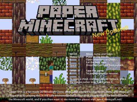 ⭐️ Paper Minecraft (Minecraft 2D New Update ...