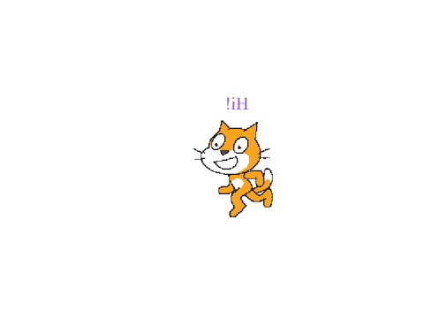 using only the 1.0 scratch cat.