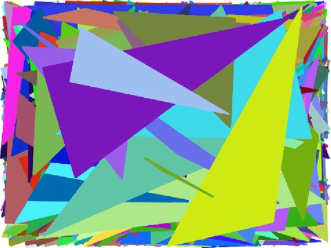 Triangle filling experiment