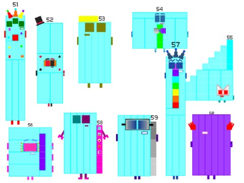 Numberblocks Band Retro 51-60 (Each Sounds) (2025 REVAMP)