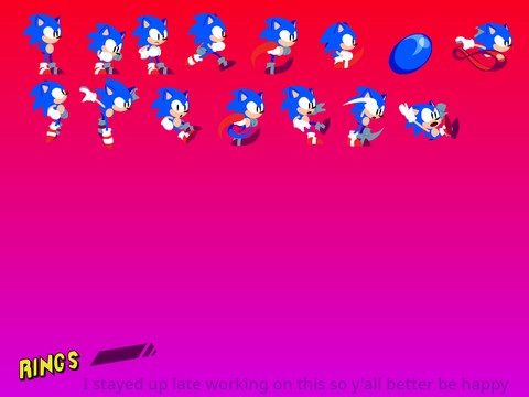 Vector Sonic Spritesheet