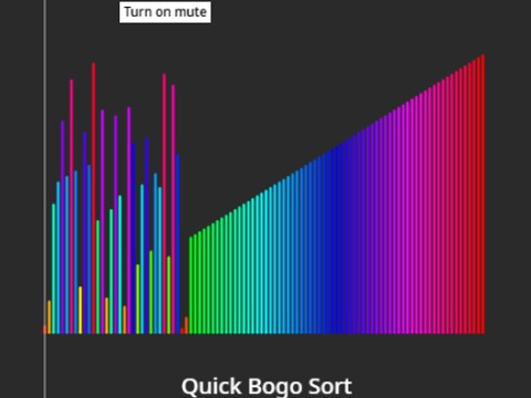 Quick Bogo Sort (100 cells)