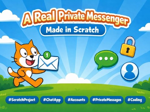 Private Text Messenger in Scratch #games #TextMessenger