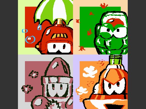 Buster Engine boss sketches (batch#1)