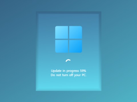 Windows 11 Update Screen By @MSDosWndows14