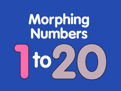 Morphing Numbers 1 to 20