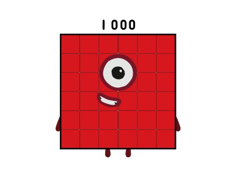 BaseBlocks Band Cubes 1-1000 (Binary-Heximal)