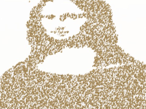 SCRATCH CAT DRAWS THE MONA LISA