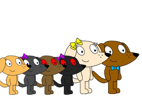 Greg the Labrador family sprites