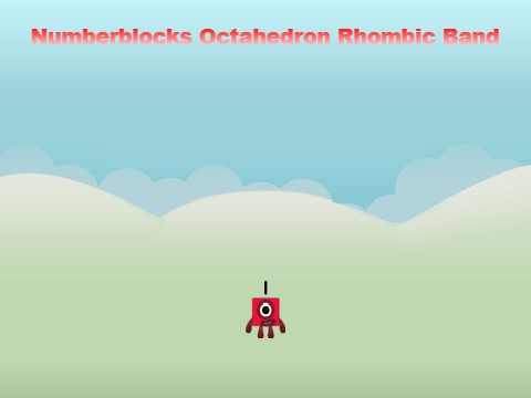 Numberblocks Octahedron Rhombic Band