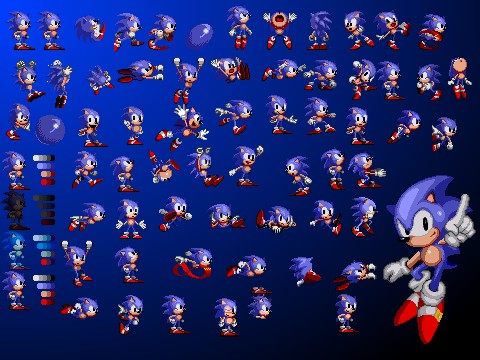 sonic 2 the return sprites (REMASTERED)