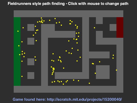 Fieldrunners Path Finding v0.3