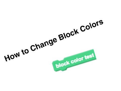 How to Change Block Colors