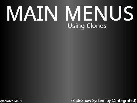 Main Menu Tutorial