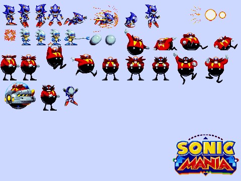 Metal and Robotnik Mania Sprites