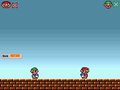 Super Mario Multiplayer Animation