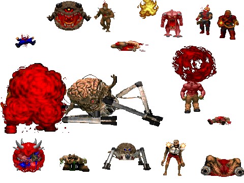 Doom 2 sprites