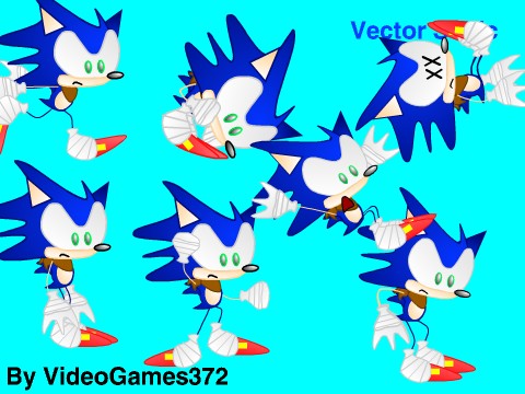 Vector Sonic Sprites LOL