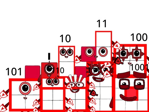 Numberblocks: Binary Characters