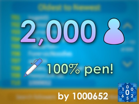 2000 Followers List (100% Pen GUI)