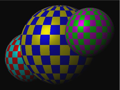 Ray Tracer 4A hsb with Textured Spheres