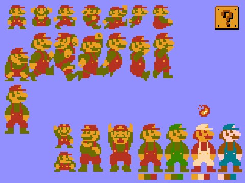 SMB1 Mario sprites