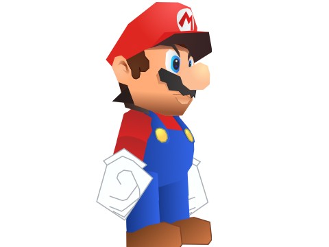 Gamecube Mario Sprite
