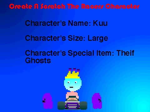 Scratch The Racers Create a Character Kit