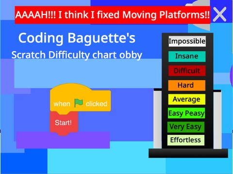 Difficulty Chart Obby - Mobile - (unfinished) #games #all