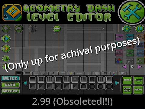(OBSOLETE) GD Level Editor 2.99