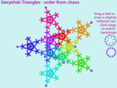 Sierpinski Triangles - order from chaos